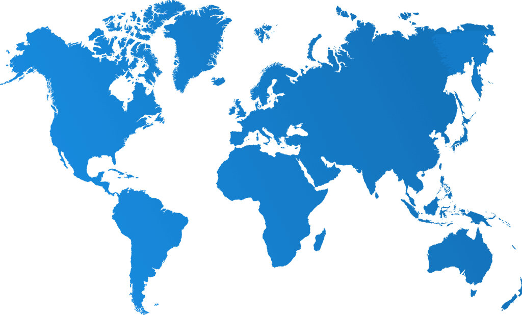 SBC world map with the original international presence markers