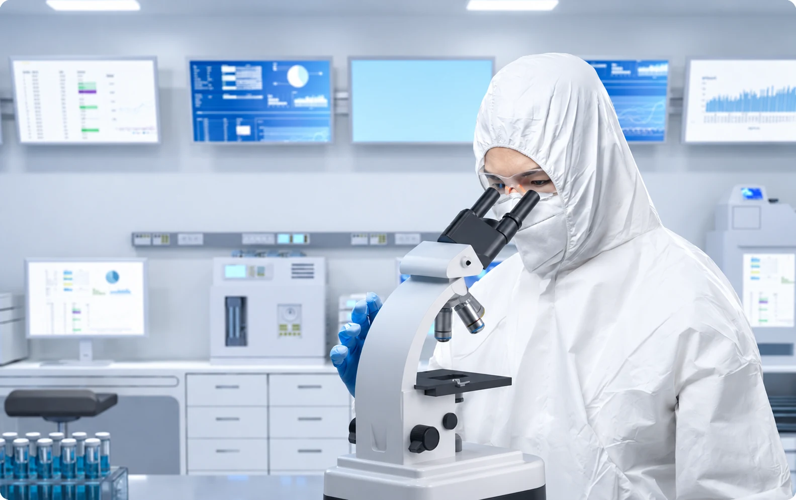 Diagnostics laboratory and microscopy